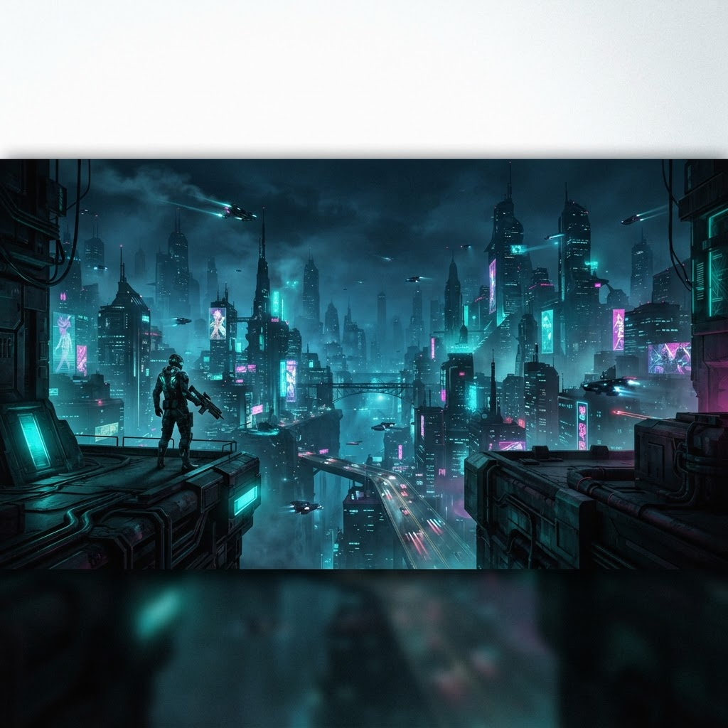 AI-generated channel banner example